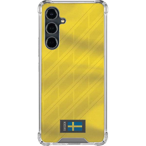 Sweden Soccer Flag Galaxy S23 FE Clear Case